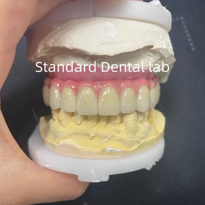 comprar Puente Malo Hibrido Zirconia Todo en Cuatro / Seis Zirconia Puente Implante Titanio Barra fabricación en línea