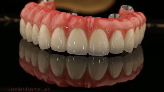 comprar Implantes de zirconio de arco completo puente de zirconio corona de vida sombra personalizada todo en cuatro / seis implante dental fabricación en línea
